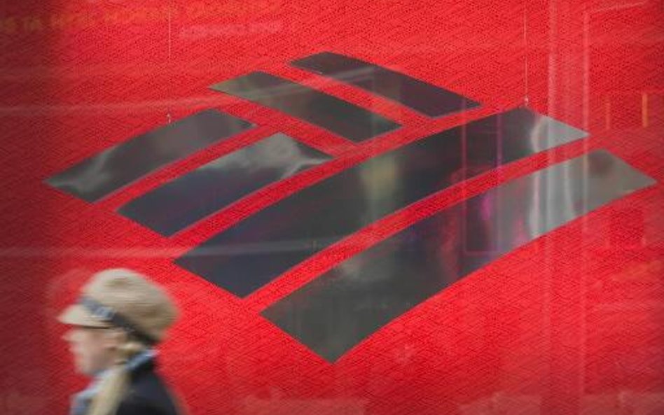 Bank of America na minusie