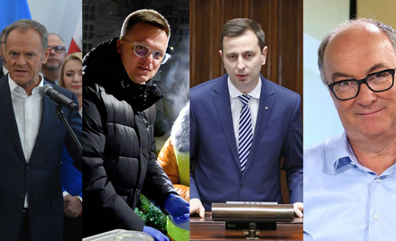 Donald Tusk, Szymon Hołownia, Władysław Kosiniak-Kamysz i Włodzimierz Czarzasty