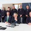 Premier Wielkiej Brytanii Keir Starmer w czasie telefonicznej rozmowy z amerykańskim prezydentem Don