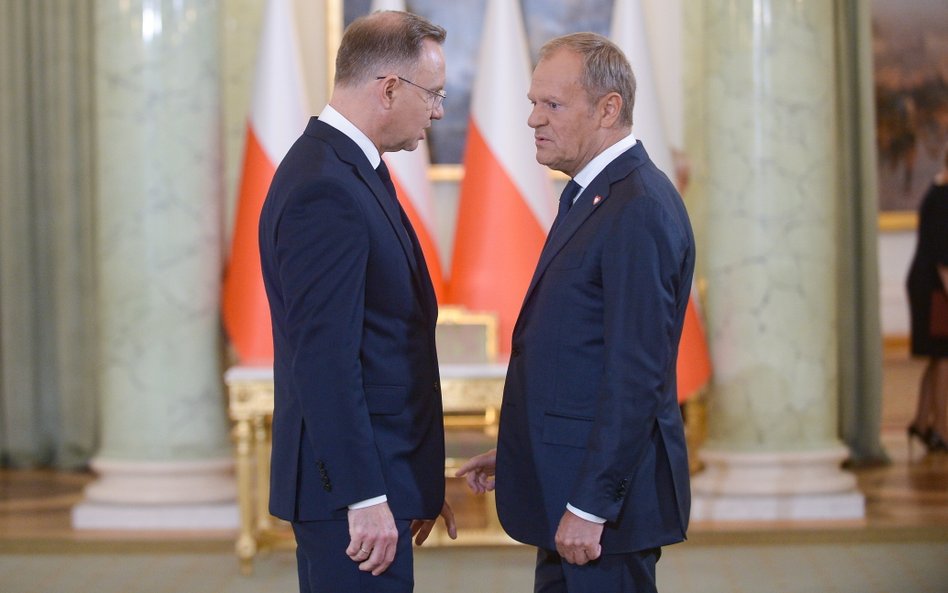 Prezydent RP Andrzej Duda i premier Donald Tusk