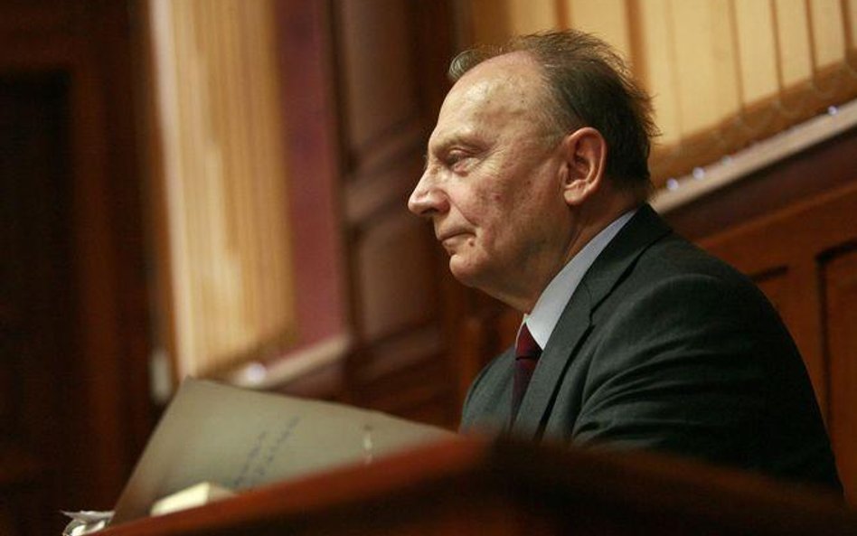 Andrzej Milczanowski podczas procesu