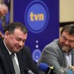 Piotr Walter , prezes zarządu i dyrektor generalny TVN (z lewej) i Edward Miszczak, wiceprezes zarzą