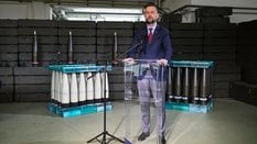 Wicepremier, minister obrony narodowej Władysław Kosiniak-Kamysz podczas uroczystości podpisania kol