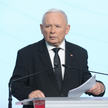 Prezes PiS Jarosław Kaczyński i szef Klubu Parlamentarnego PiS Mariusz Błaszczak.