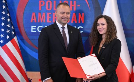 Karol Nawrocki i Justyna Orłowska