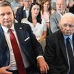 Wiceprezes PiS Przemysław Czarnek i prezes PiS Jarosław Kaczyński