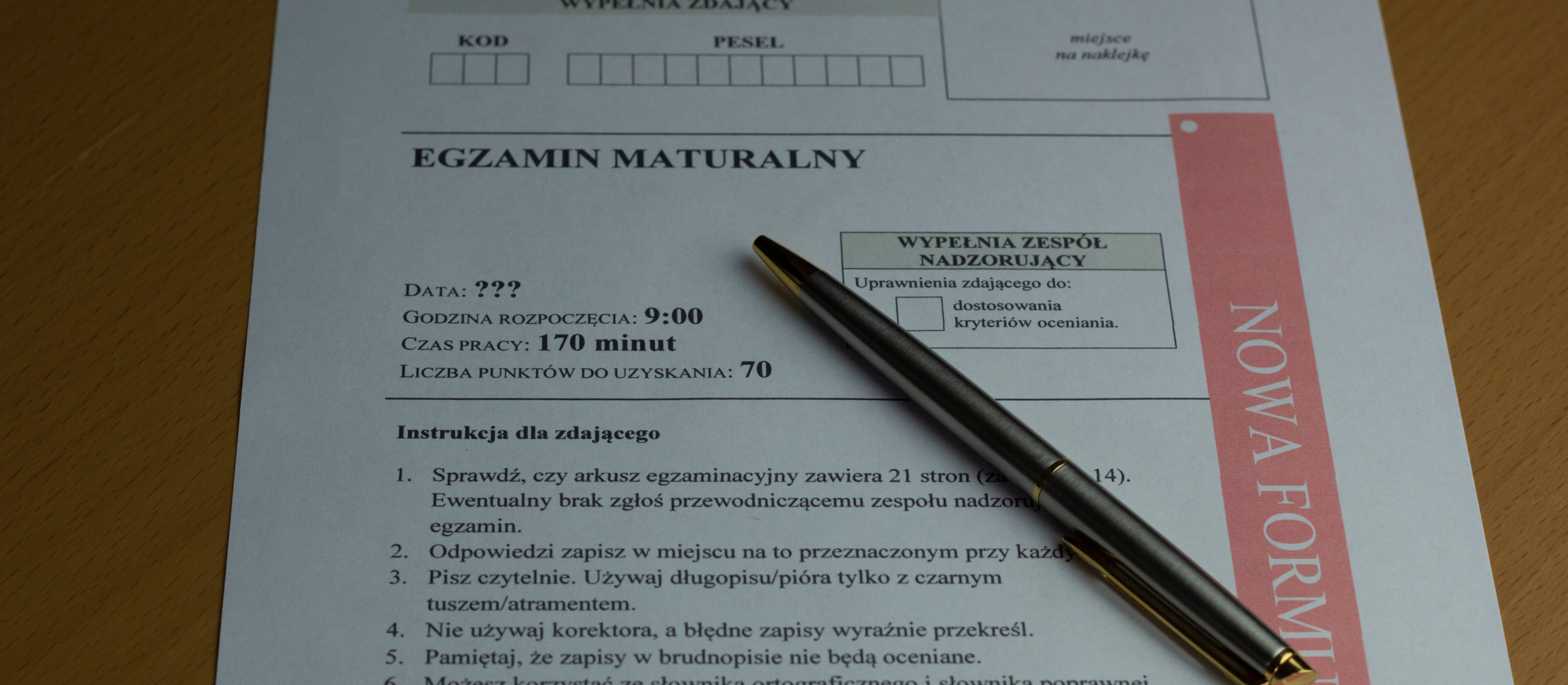 Matura 2026. Terminy egzaminów i najważniejsze daty