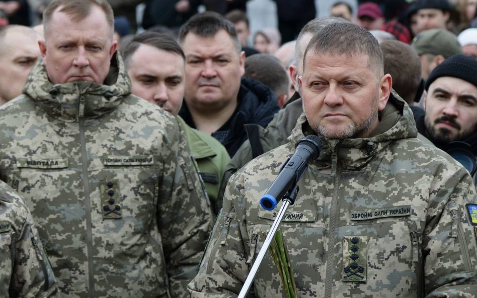 Szef Sztabu Generalnego Sił Zbrojnych Ukrainy Serhij Szaptała i Naczelny dowódca Sił Zbrojnych Ukrai