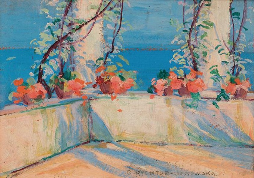 4 tys. zł kosztuje nastrojowy widoczek Bronisławy Rychter-Janowskiej.