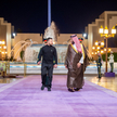 Prezydent Ukrainy Wołodymyr Zełenski z następcą tronu Arabii Saudyjskiej Mohammedem bin Salmanem pod