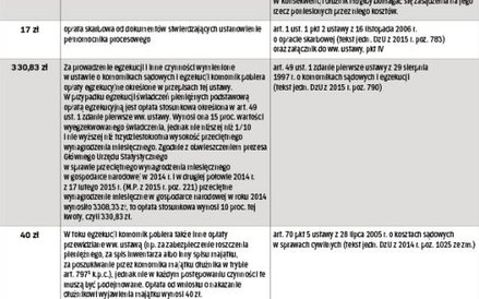 Koszty postępowania egzekucyjnego