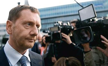 Premier Saksonii Michael Kretschmer (z CDU) znienawidzony przez przeciwników szczepień