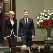 Andrzej Duda z małżonką Agatą w Sejmie