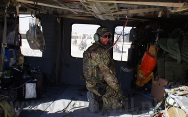 Wir w śmigłowcu MEDEVAC w czasie misji w Afganistanie