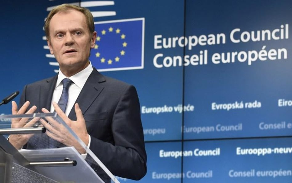 Szef Rady Europejskiej Donald Tusk