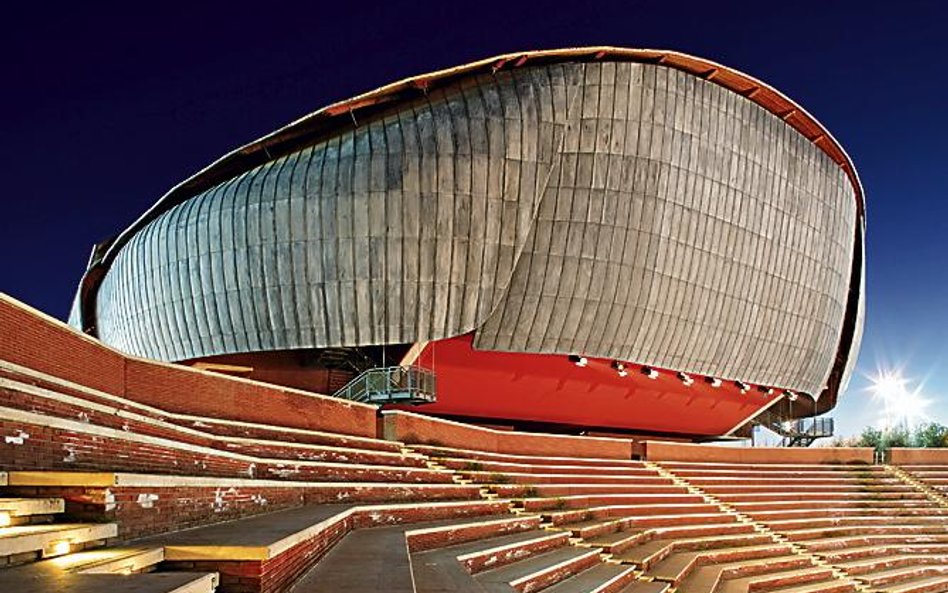 Fragment Auditorium Parco della Musica w Rzymie, proj. Renzo Piano