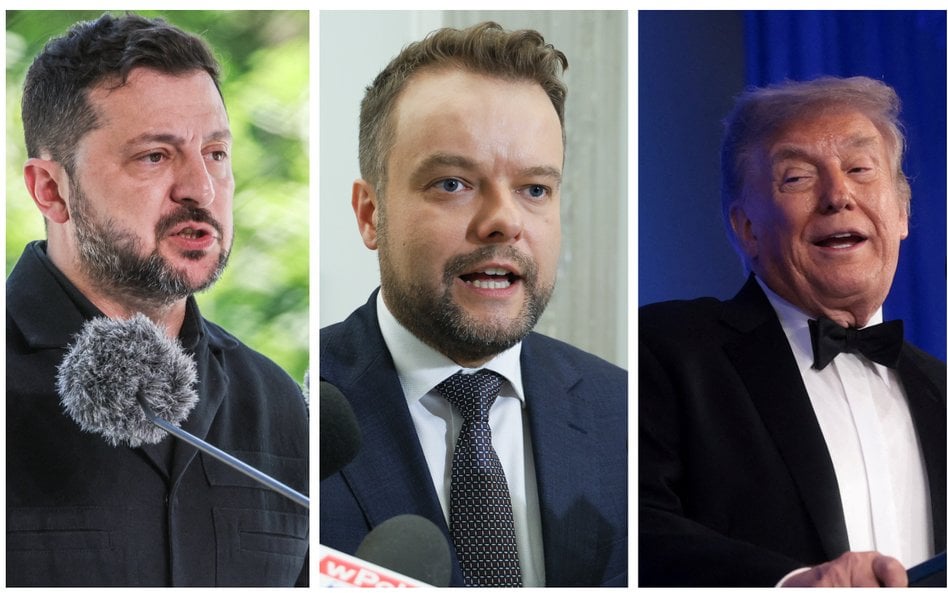 Wołodymyr Zełenski, Rafał Bochenek, Donald Trump