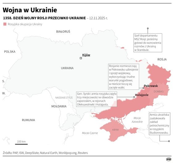 Tak wyglądała sytuacja na froncie w 1358 dniu wojny