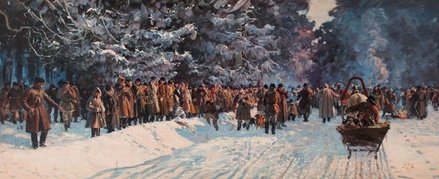 „Wyjazd na polowanie” Józefa Fałata wystartuje z ceną 500 zł.