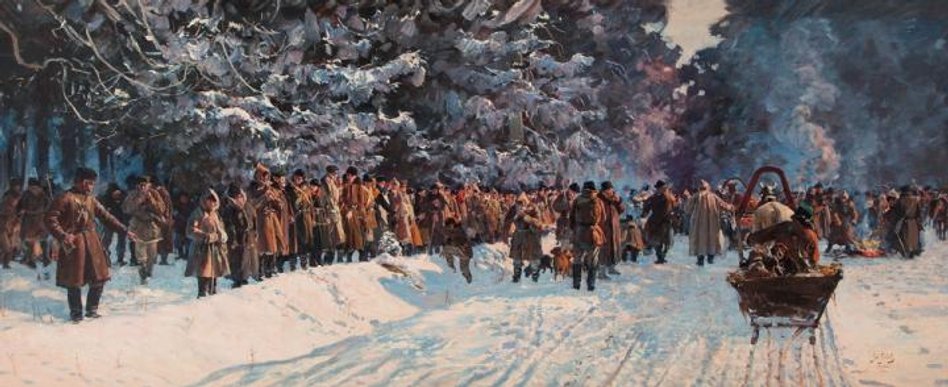 „Wyjazd na polowanie” Józefa Fałata wystartuje z ceną 500 zł.