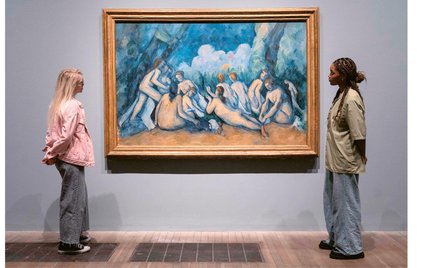 „Wielkie kąpiące się” (1906 r.) w londyńskiej Tate Gallery, największy obraz Cézanne’a z cyklu o tej