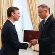 Mec. Maciej Krzyżanowski i prezydent Andrzej Duda