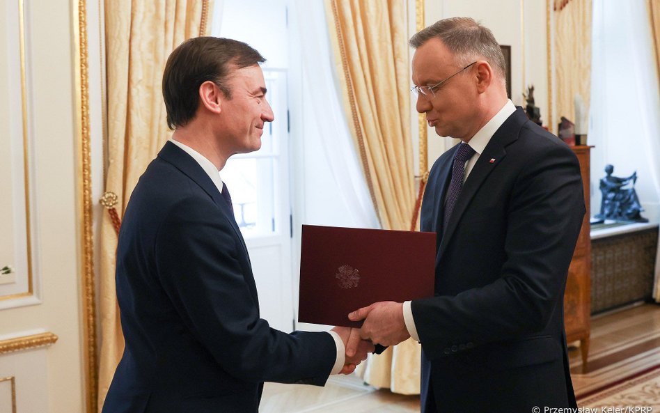 Mec. Maciej Krzyżanowski i prezydent Andrzej Duda