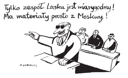 Komentarz rysunkowy. Tylko zespół Laska jest wiarygodny!