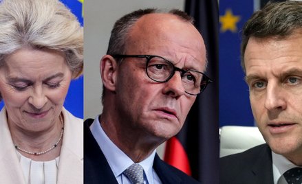 Ursula von der Leyen, Friedrich Merz, Emmanuel Macron