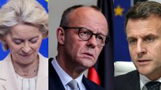 Ursula von der Leyen, Friedrich Merz, Emmanuel Macron