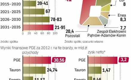 PGE ze względu na skalę działalności Wyznacza kierunek rozwoju całej polskiej energetyki