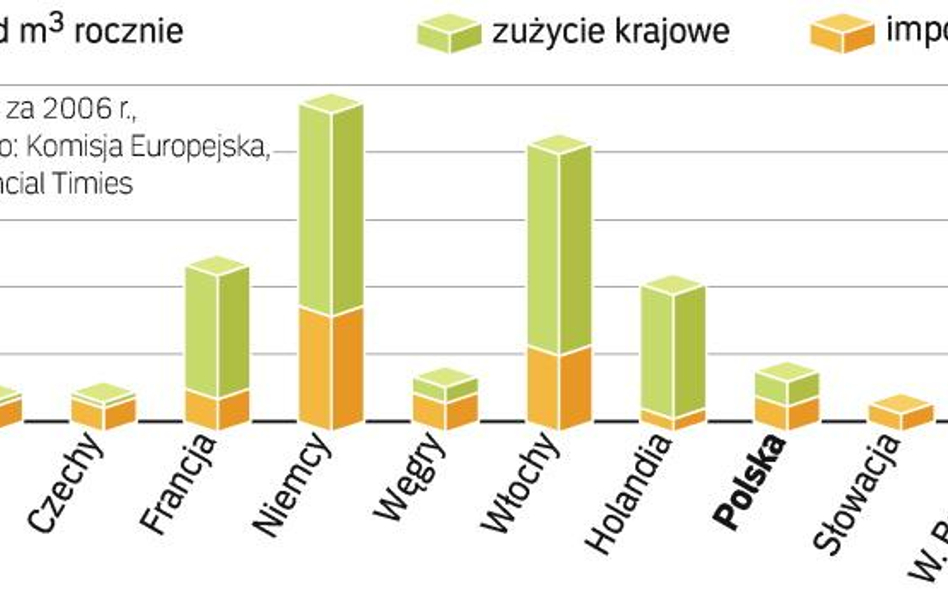 Polska, Słowacja, Austria czy Węgry należą do państw najmocniej uzależnionych od rosyjskiego gazu. N