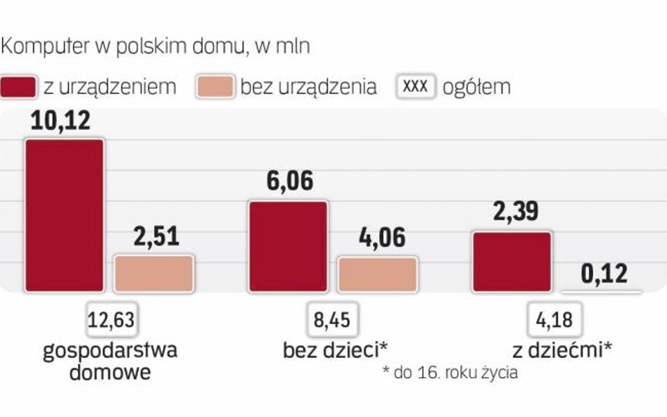 20 proc. domów w Polsce nie ma Komputera