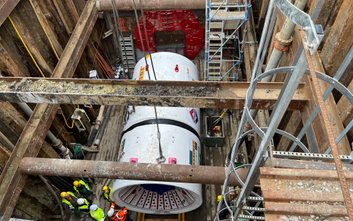 Prace przy budowie pierwszej nitki kolektora Mokotowskiego Bis - tarcza „Jolanta” drążyła tunel pod 