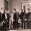 Wręczenie marszałkowi Polski Józefowi Piłsudskiemu w Belwederze Wielkiej Wstęgi Orderu Maltańskiego 