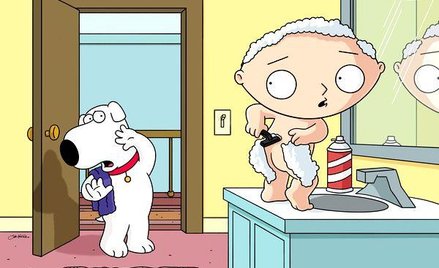 Kadr z serialu "Family guy"