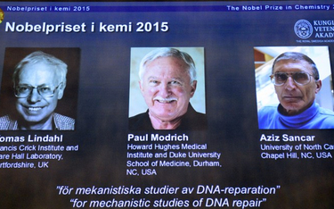 Chemiczny Nobel za mechanizmy naprawy DNA