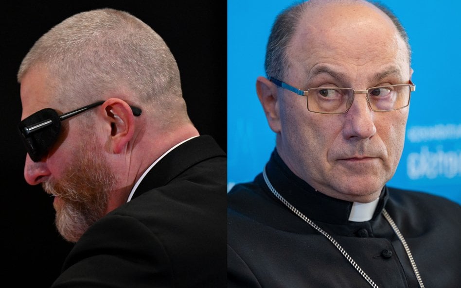 Europoseł Grzegorz Braun, prymas Polski abp Wojciech Polak