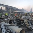 Zniszczone centrum handlowe w Krzemieńczuku