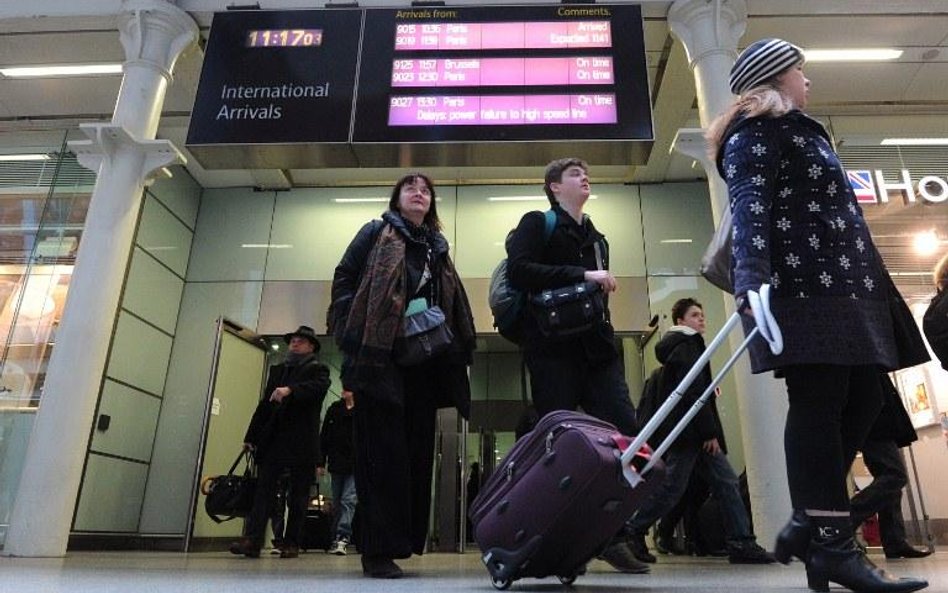 Pasażerowie pociągu Eurostar