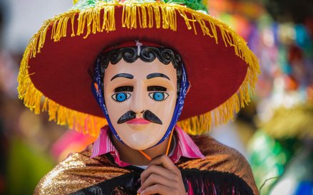 19 stycznia, Nikaragua. Jeden z mieszkańców Diriamba przygotowuje się do procesji, która odbywa się 