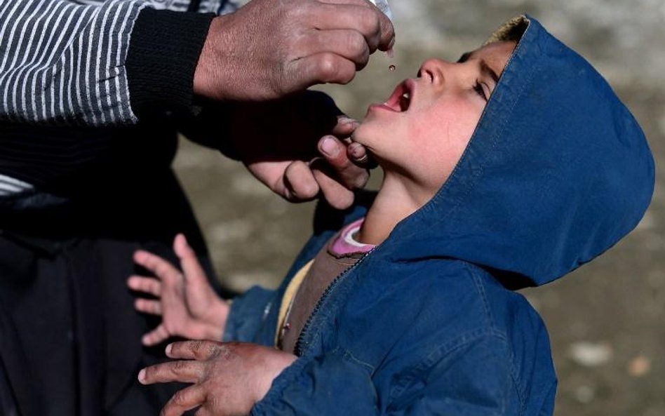 Dzisiejsza akcja szczepienia przeciwko polio w Kabulu