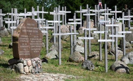 Wzgórze Krzyży w Gibach. W lipcu 1945 r. oddziały NKWD przeprowadziły operację przeciwko podziemiu n