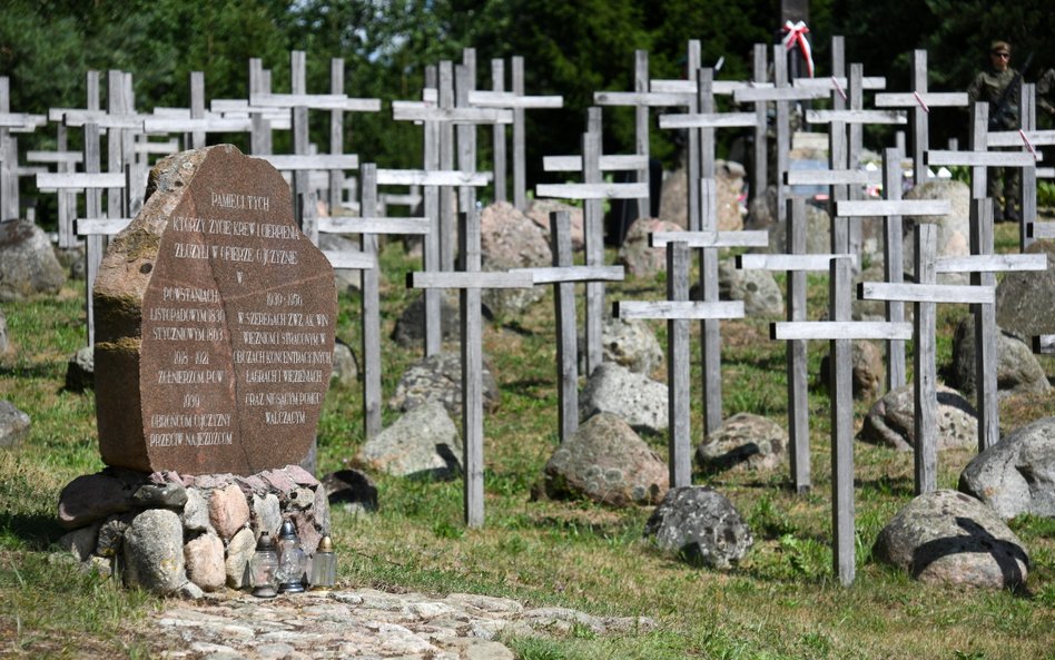 Wzgórze Krzyży w Gibach. W lipcu 1945 r. oddziały NKWD przeprowadziły operację przeciwko podziemiu n