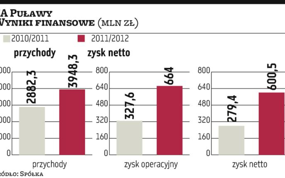 Puławy. Rekordowy zysk netto