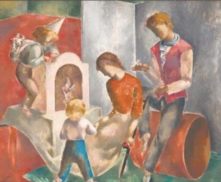 Obraz Eugeniusza Zaka z kolekcji Marka Roeflera.