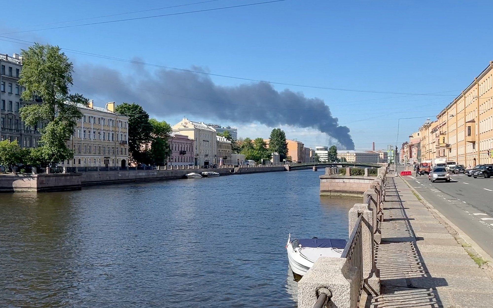 Drony uderzyły w Petersburg. Płonie największy terminal naftowy Rosji
