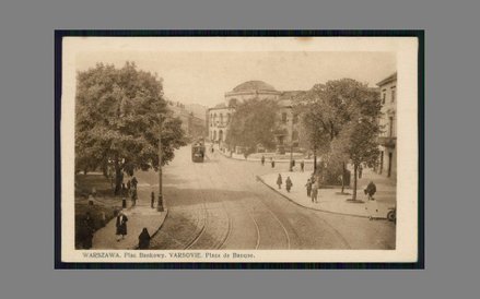 Plac Bankowy z XIX w. Budynek został zaprojektowany przez Antonio Corazziego dla Banku Polskiego. Gi