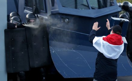 Protesty na ulicach Mińska