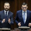 Wicepremier Władysław Kosiniak-Kamysz (PSL) i były premier Mateusz Morawiecki (PiS) w Sejmie